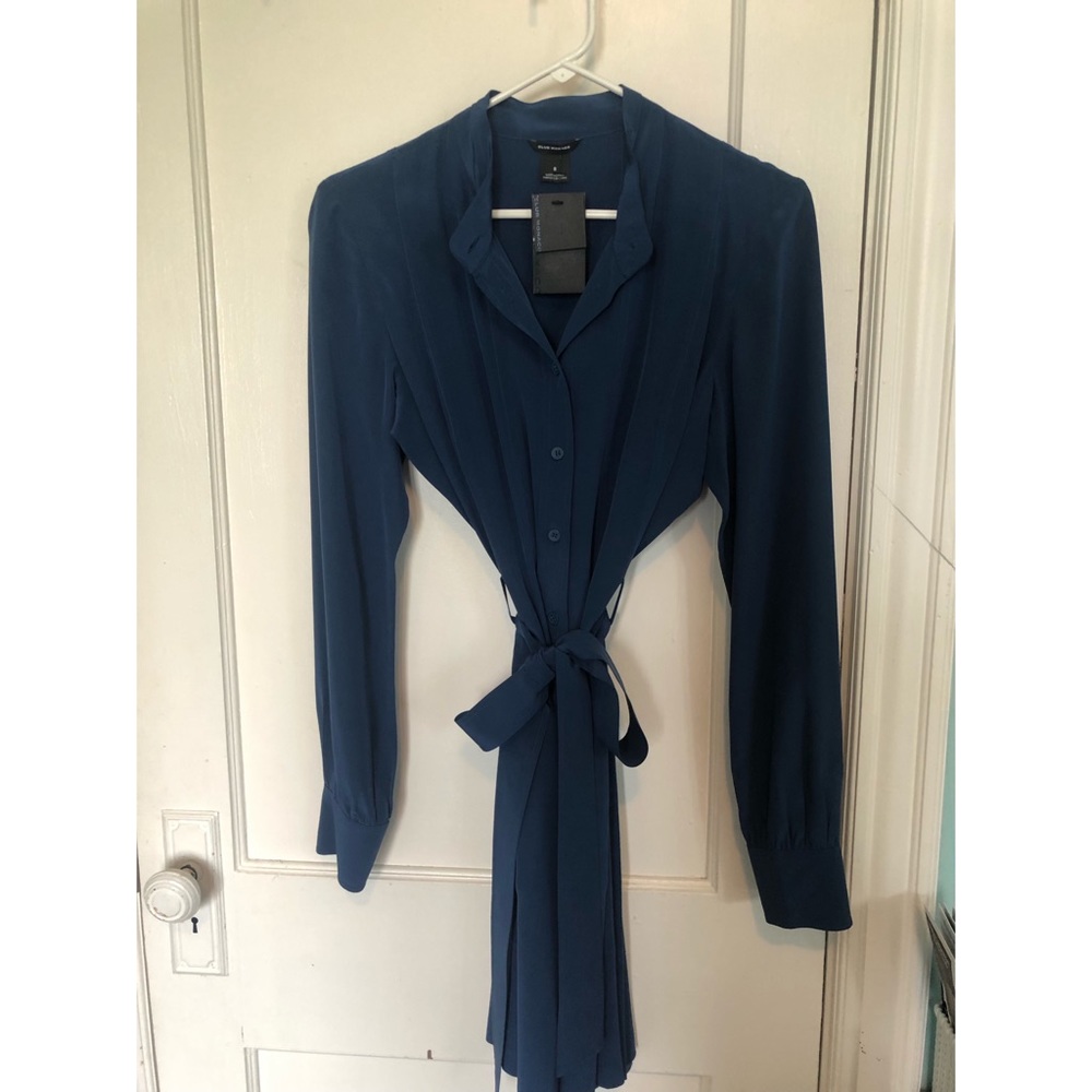 Club Monaco Silk Buttondown Dress